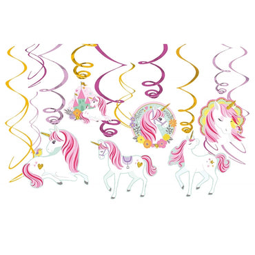 Magical Unicorn Swirl Value Pack 12pk - Party Savers
