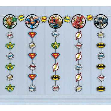 Justice League Heroes Unite String Hanging Decorations Each