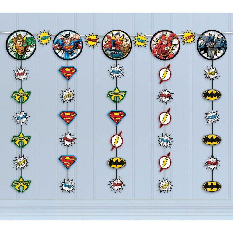 Justice League Heroes Unite String Hanging Decorations Each