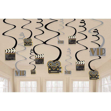 Hollywood Lights Camera Action Swirls Value Pack
