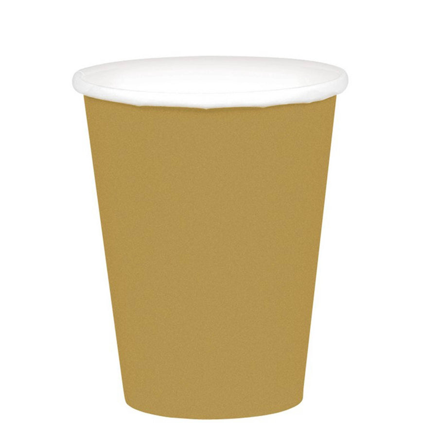 Yellow Sunshine Paper Cups 266ml 20pk - Party Savers