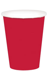 Bright Pink Paper Cups 266ml 20pk - Party Savers
