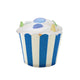 Royal Blue Stripes Baking Cups 25pk - Party Savers