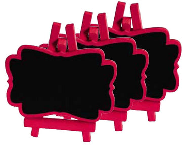 Red Mini Blackboards 3pk - Party Savers
