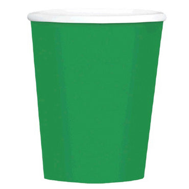 Festive Green Paper Coffee Cup 354ml 40pk - Party Savers