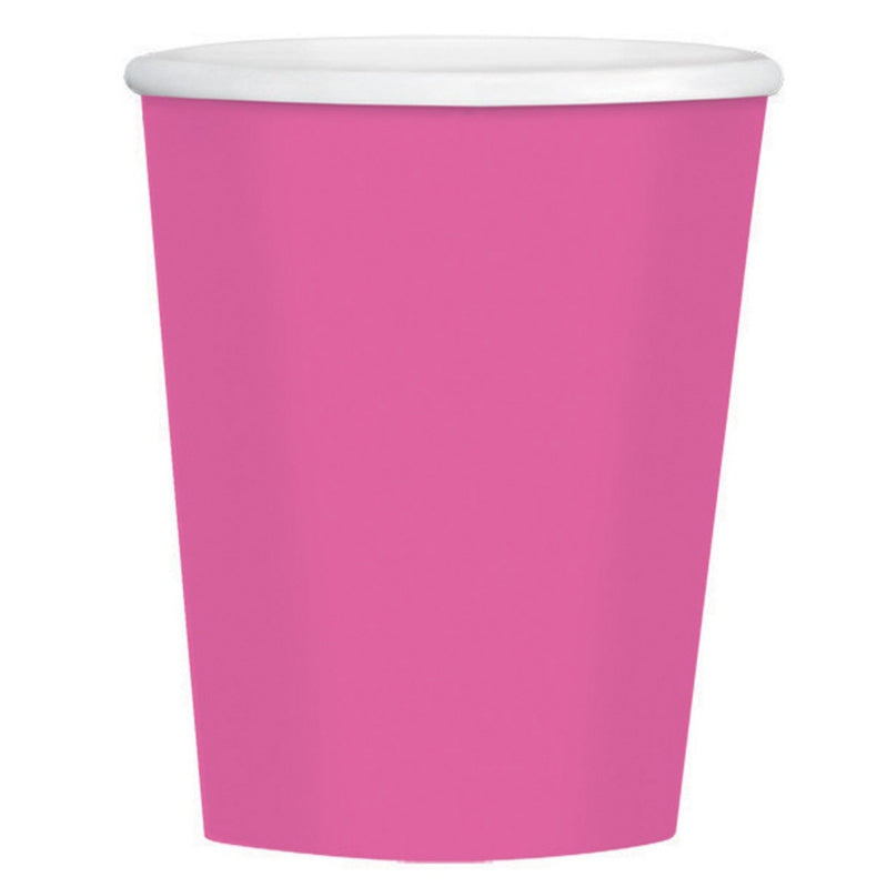 New Pink Paper Coffee Cup 354ml 40pk - Party Savers