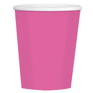 Bright Pink Paper Coffee Cup 354ml 40pk - Party Savers