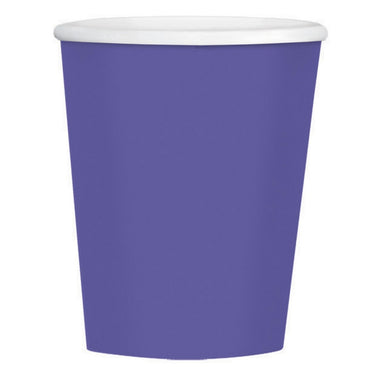 New Purple Paper Coffee Cup 354ml 40pk - Party Savers