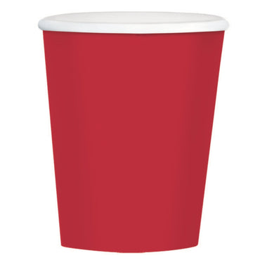 Apple Red Paper Coffee Cup 354ml 40pk - Party Savers