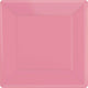 New Pink Square Paper Plates 26cm 20pk - Party Savers