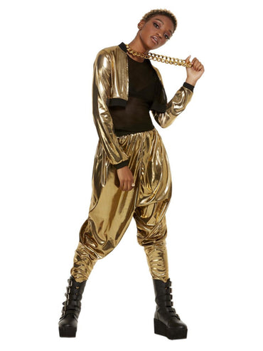 Womens Costume - Gold 80s Hammer Time Costume