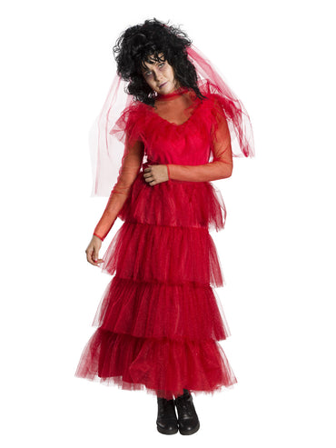 Women's Costume - Lydia Deetz Wedding Dress - Party Savers
