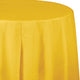 Yellow Plastic Round Tablecover 213cm - Party Savers
