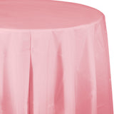 Green Plastic Round Tablecover 213cm - Party Savers