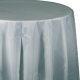 Lime Green Plastic Round Tablecover 213cm - Party Savers