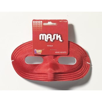 Satin Domino Mask, Red - Party Savers