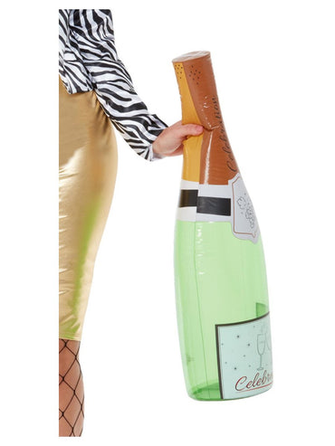 Green Inflatable Champagne Bottle 66cm each