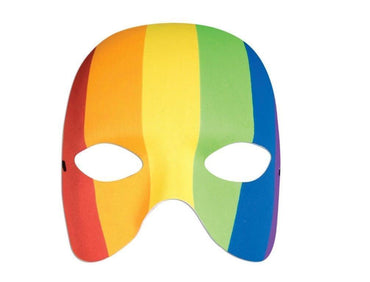 Half Mask - Rainbow - Party Savers