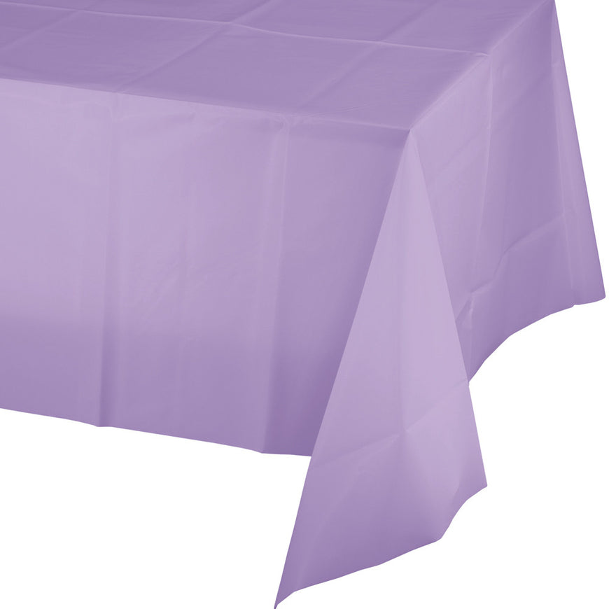 Bright Pink Plastic Rectangular Tablecover 137cm x 274cm - Party Savers