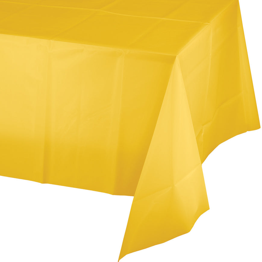 Red Plastic Rectangular Tablecover 137cm x 274cm - Party Savers