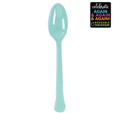 Robin's Egg Blue Extra Heavy Weight Premium Spoons 20pk