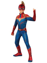 Girls Costume - Captain Marvel Classic Hero Suit - Party Savers