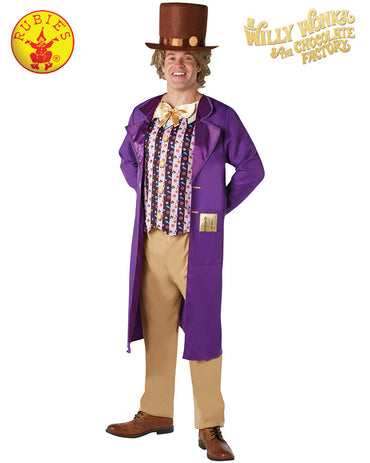Men's Costume - Willy Wonka Deluxe - Party Savers