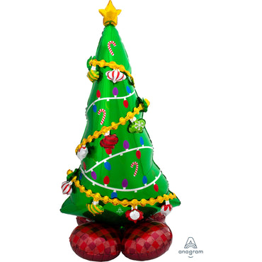 AirLoonz Christmas Tree Foil Ballloon 78cm x 149cm Each - Party Savers