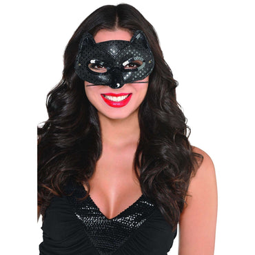 Black Fancy Cat Mask - Party Savers
