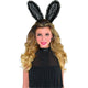 Black Lace Bunny Ears Headband - Party Savers