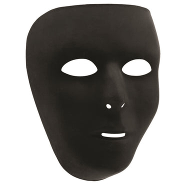 Black Full Face Mask - Party Savers
