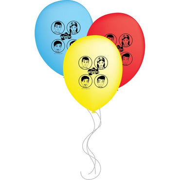 The Wiggles Latex Balloons 30.4cm 6pk - Party Savers