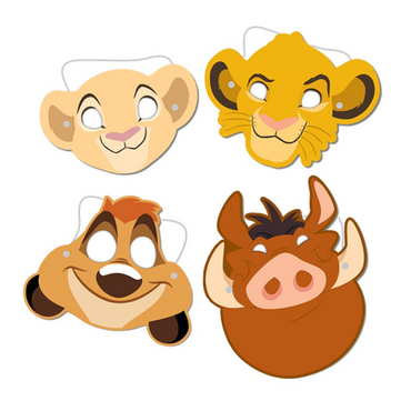 Lion King Paper Masks 8pk - Party Savers