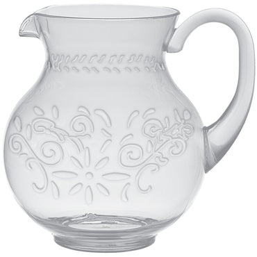 Boho Vibes Clear Floral Pitcher Jug Each