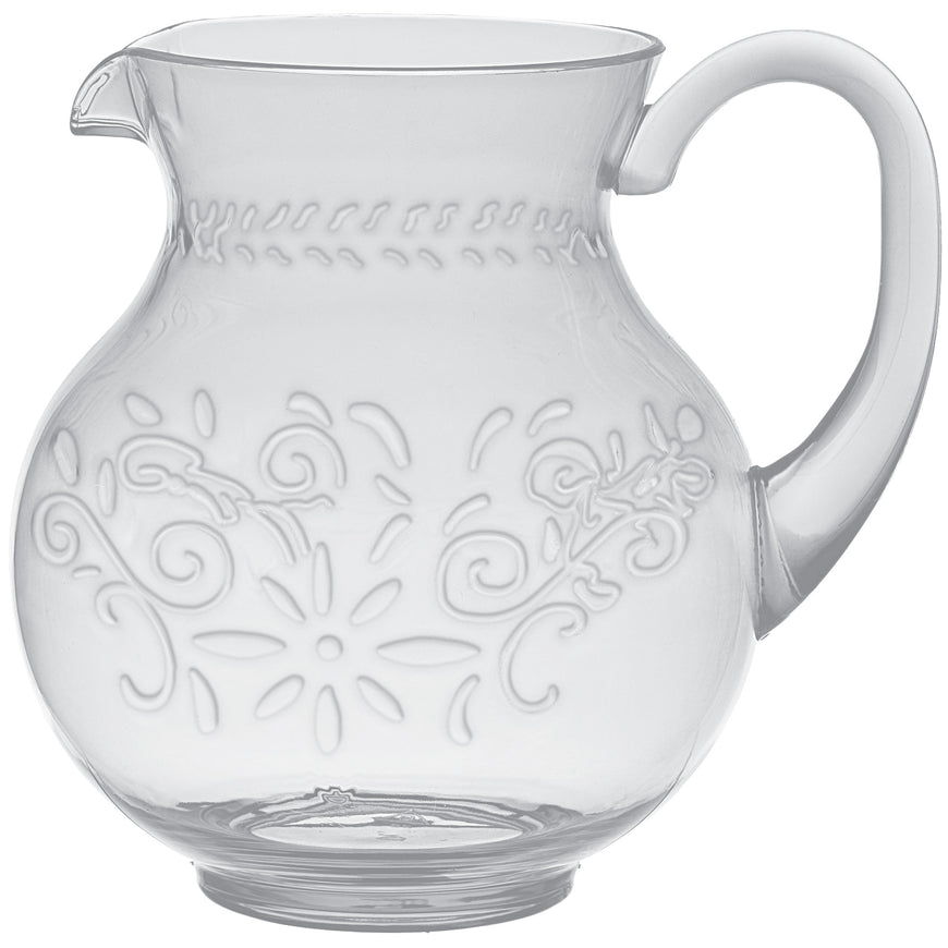 Boho Vibes Clear Floral Pitcher Jug Each