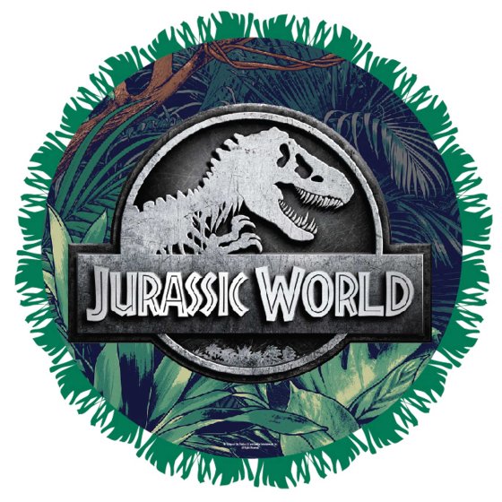 Jurassic Into The Wild Expandable Pull String Drum Pinata 35 x 35 x 9cm Each