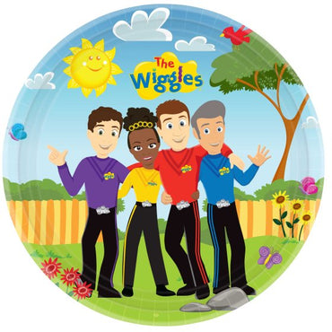 The Wiggles Party Round Paper Plates 23cm 8pk