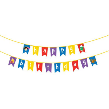 The Wiggles Party Happy Birthday Pennant Banner 4.5m Each