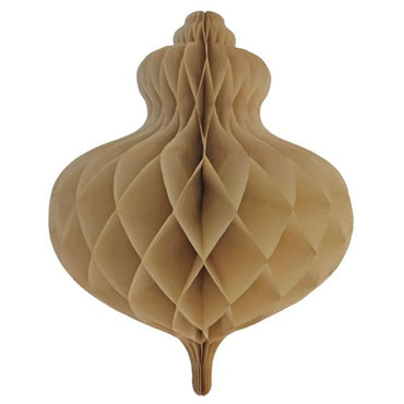 Christmas Honeycomb Natural Bauble Decoration 40cm Each