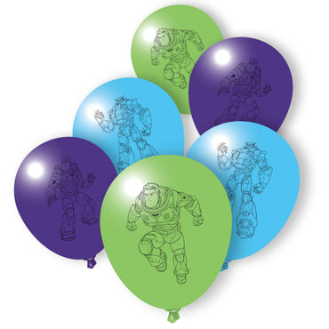 Buzz Lightyear Latex Balloons 30cm 6pk