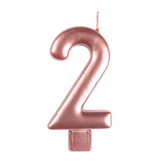 Numeral Moulded Candle 8cm Each