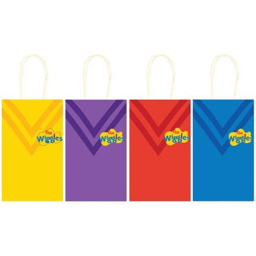 The Wiggles Party Paper Kraft Bags 21cm x 13cm x 8cm 8pk