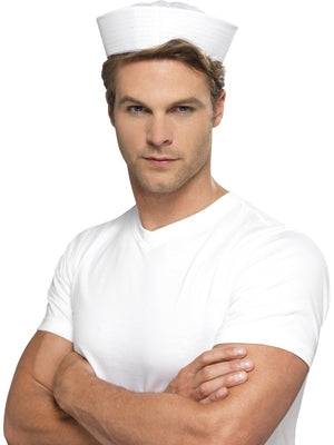 White Doughboy US Sailor Hat - Party Savers