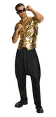 Men's Costume - Rapper Gold Vest - Party Savers