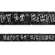 Black Glitz 90th Birthday Foil Banner 3.6m - Party Savers
