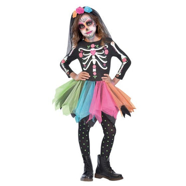 Mexican Sugar Skull Girls Costume