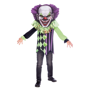 Boys Costume - Scary Clown Big Head Costume