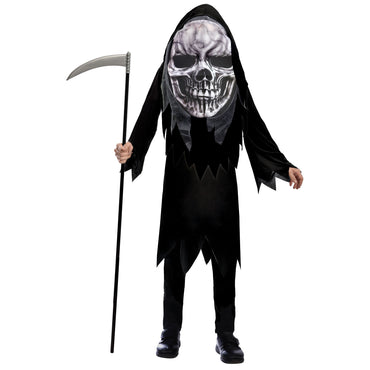 Boys Costume - Grim Reaper Big Head Costume