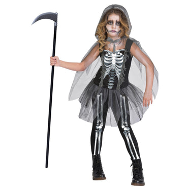 Skeleton Reaper Girls Costume