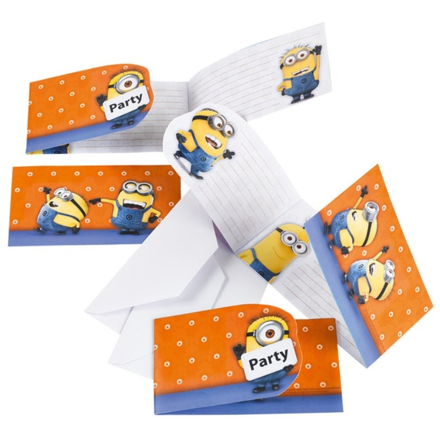 Minions Invitations 6pk - Party Savers